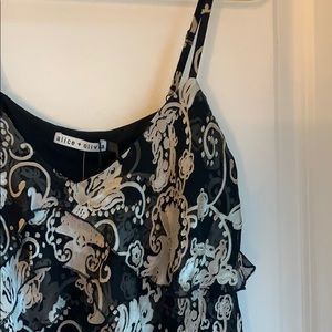 alice + olivia flowy tank